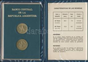 Argentína 1979. 50P + 100P "Patagonia meghódítása" díszkiadásban T:1
