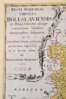 1770 Csehország térképe. Regni Bohemiae Circulus Boleslaviensis ex Müllerianis aliisque recentissimi...