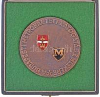 DN "A budapesti metrónál tett látogatás emlékére" kétoldalas, Br emlékplakett, zománcozott...