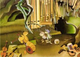 28 db MODERN mese, rajzfilm és bábfigura motívumlap / 28 MODERN cartoon and puppet motive cards