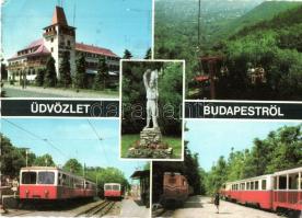 Budapest - 43 db MODERN városképes lap / 43 MODERN town-view postcards