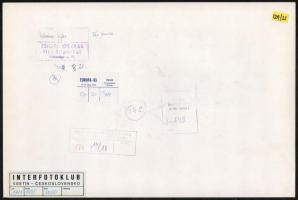 cca 1984 Zsigri Oszkár (1933-?) budapesti fotóművész hagyatékából 2 db vintage fotóművészeti alkotás...