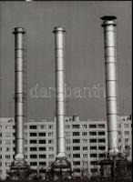 cca 1977 Budapesti városképek, életképek, 5 db feliratozott vintage fotó, 40x30 cm és 15x40 cm közöt...