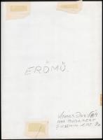 cca 1977 Budapesti városképek, életképek, 5 db feliratozott vintage fotó, 40x30 cm és 15x40 cm közöt...