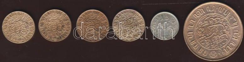 Holland-India 1945. 1/2c (4x), 2 1/2c, 1/10G Ag T:2,3