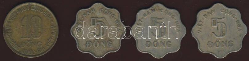 Dél-Vietnam 1966. 5D (3x) + 1974. 10D T:2/3,3