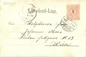 1899 Zimony, Zemun, Semlin; Fő utca, Friedmann üzlete / Hauptstrasse / main street with shops (kis s...