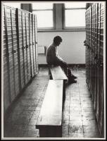 cca 1975 Kortárs fotóművészeti alkotások, 3 db feliratozott vintage fotó, 39x27 cm és 31x24 cm között, kettő kasírozva