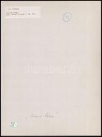 cca 1975 Kortárs fotóművészeti alkotások, 3 db feliratozott vintage fotó, 39x27 cm és 31x24 cm közöt...