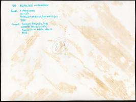 cca 1975 Kortárs fotóművészeti alkotások, 3 db feliratozott vintage fotó, 39x27 cm és 31x24 cm közöt...