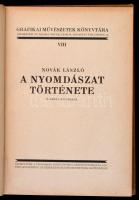 Novák László: A nyomdászat történetének 3 kötete II., IV., V. (Grafikai Művészetek Könyvtára VIII., ...