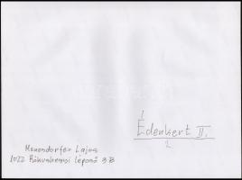 cca 1985 Menesdorfer Lajos (1941-2005): Édenkert, feliratozott, vintage fotóművészeti alkotás, 30x40...