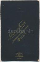 1886 Juhász Illésné Kálló Matild (1853-1902), Juhász Gyula édesanyjának portréja, keményhátú fotó Le...