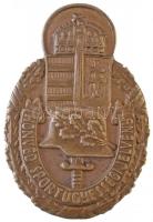 ~1940. Honvéd Sportügyességi jelvény préselt Br jelvény (32x47mm) T:2 / Hungary ~1940. Large Sports Qualification Badge Br badge (32x47mm) C:XF