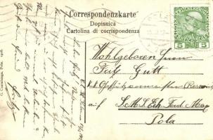 SMS Árpád K.u.K. haditengerészet Habsburg-osztályú csatahajója. G. Costalunga / K.u.K. Kriegsmarine....