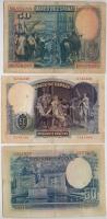 Spanyolország 1928. 50P + 1931. 50P + 1935. 50P T:III
Spain 1928. 50 Pesetas + 1931. 50 Pesetas + 1...
