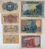 Spanyolország 1928. 25P + 50P + 100P + 1935. 5P + 10P + 1937. 1P + 1938. 2P T:III,III-
Spain 1928. ...