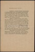 1943 Somssich Andor sajtókamarai kinevezésével kapcsolatos 3 db hivatalos levél, Gáspár Jenő (1894-1...