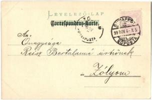 1899 Ladies on bicycles, gentlemen watching. Aug. Strasilia, Troppau litho (EK)