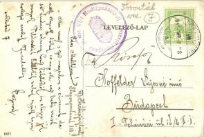 Torontálszécsány, Setschan, Secanj; vasútállomás / railway station + M. Kir. VI/1. Hadtápzászlóalj g...