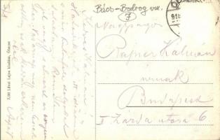 Óbecse, Stari Becej; Templom utca üzletekkel, Lévai Lajos kiadása / street view with church and shop...