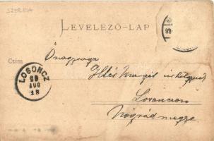 1899 Nagybecskerek, Zrenjanin, Veliki Beckerek; Nyugdíj palota (Pénzügyi palota) fahíddal. Oldal fel...