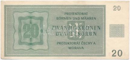 Német Harmadik Birodalom / Cseh-Morva Protektorátus 1944. 20K T:II
German Third Reich / Protectorat...
