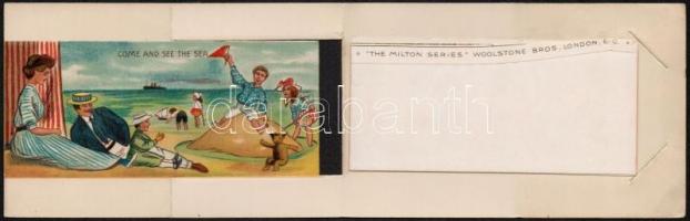 Peterhead, Come and see the sea - foldable leporello postcard, 'The Milton Series' No. 64....