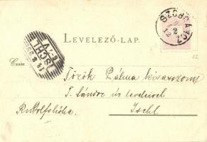 1899 Szobránc-fürdő, Sobrance; Orvos lak, vendéglő, fürdőház, gyógykút, kastély. Klein Ignác kiadása...