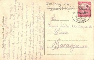 Szered, Sered; Kossuth Lajos utca, Steinerwald (?) vegyeskereskedése, Weinberger Simon üzlete és saj...