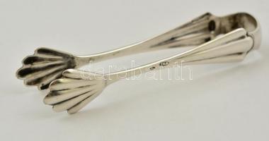 Ezüst(Ag) cukorcsipesz, jelzett, h: 10 cm, nettó: 16,6 g