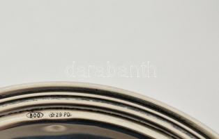 Ezüst(Ag) kézi gyertyatartó, jelzett, d: 8,5 cm, nettó: 32,5 g