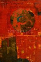 Gyarmathy Tihamér (1915-2005): Kompozíció 1965. Kollázs, farost, jelzett (tükörírásban), keretben, 3...