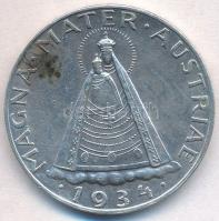 Ausztria 1934. 5Sch Ag "Mariazelli Madonna" T:1-,2 Austria 1934. 5 Schilling Ag "Madonna of Mariazell" C:AU,XF