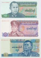 Burma 1986. 15K + 36K + 1987. 45K T:I Burma 1986. 15 Kyats + 36 Kyats + 1987. 45 Kyats C:UNC Krause 62, 63, 64