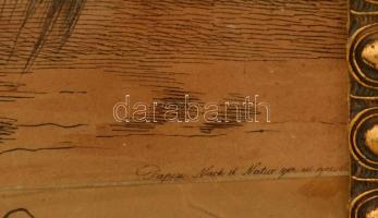 cca 1828 Balta Miklós (?-?) huszárkapitány, az Arcieren-Leibgarde tagja, színezett rézmetszet, papír...