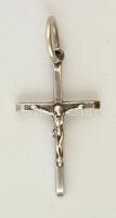 Ezüst(Ag) kereszt függő, jelzett, 4,7x2 cm, nettó: 3,3 g