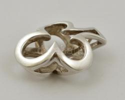 Ezüst(Ag) Treff mintájú függő, jelzett, 3x2,3 cm, nettó: 9,4 g