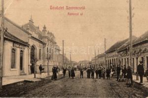 Szerencs, Rákóczi út, Schirmer és Neuválder és Mózes Adolf üzlete. No. 1142.  (EK)