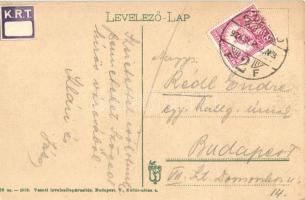 Szeged, Tisza Lajos körút villamossal, Markovics Lajos üzlete  (EK)