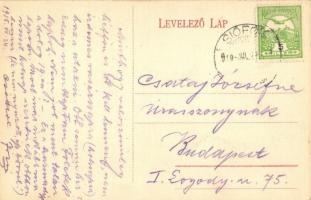 Siófok, Nagyvendéglő és kávéház, kerthelyiség vendégekkel