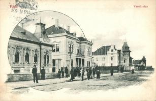 Pápa, Vasúti utca (a vasút felé vezető Esterházy út), villa. Baum Lajos kiadása