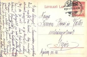 Pápa, Vasúti utca (a vasút felé vezető Esterházy út), villa. Baum Lajos kiadása