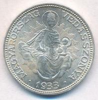 1933. 2P Ag "Madonna" T:1- Adamo P7