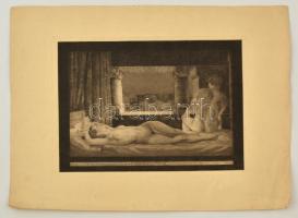 Jelzés nélkül: Der Nachtfalter (éjszakai pillangó). Rézkarc, papír, 22×30 cm