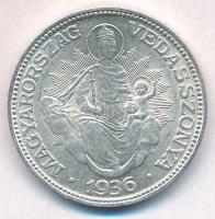 1936. 2P Ag "Madonna" T:1- Adamo P7