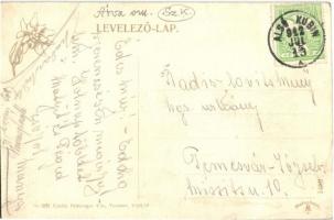 Alsókubin, Dolny Kubin; Árva megye a Choc felé, hidak. Feitzinger Ede No. 866. / panorama view with ...