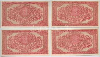 1920. 2K (4x) "2ab" csillagos sorszámmal, sorszámkövetők T:I