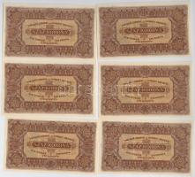 1923. 100K (6x) "Magyar Pénzjegynyomda Rt." nyomdahely jelöléssel T:I