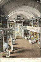 Gyulafehérvár, Karlsburg, Alba Iulia; Batthyány-i könyvtár belseje a várban. Sternád A. fényképész és Weiss Bernát kiadása / castle library interior (szakadás / tear)